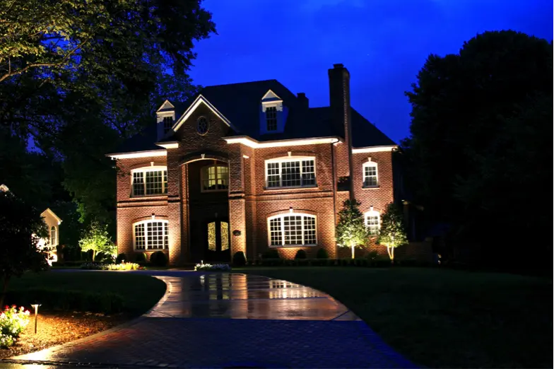 Outdoor lighting by Element Turf & Outdoor Solutions, LLC in Glen Carbon, IL.